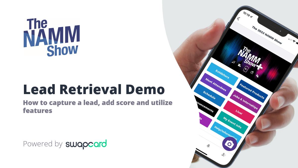 How to Use Lead Retrieval on NAMM Show+ | NAMM.org - Who Is On The Cover Of The Show 22